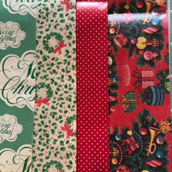 1988 Vintage Christmas Wrapping Paper - Picture 1 of 2